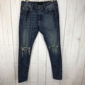 Represent Destroyer Denim Rockstar Blue Jeans 32